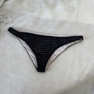 ACACIA black mesh bikini bottom size S